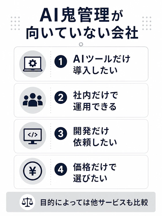 AI鬼管理が向いていない会社