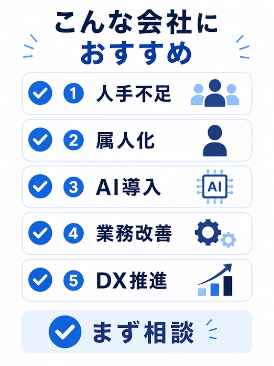 AI鬼管理がおすすめな会社チェックリスト